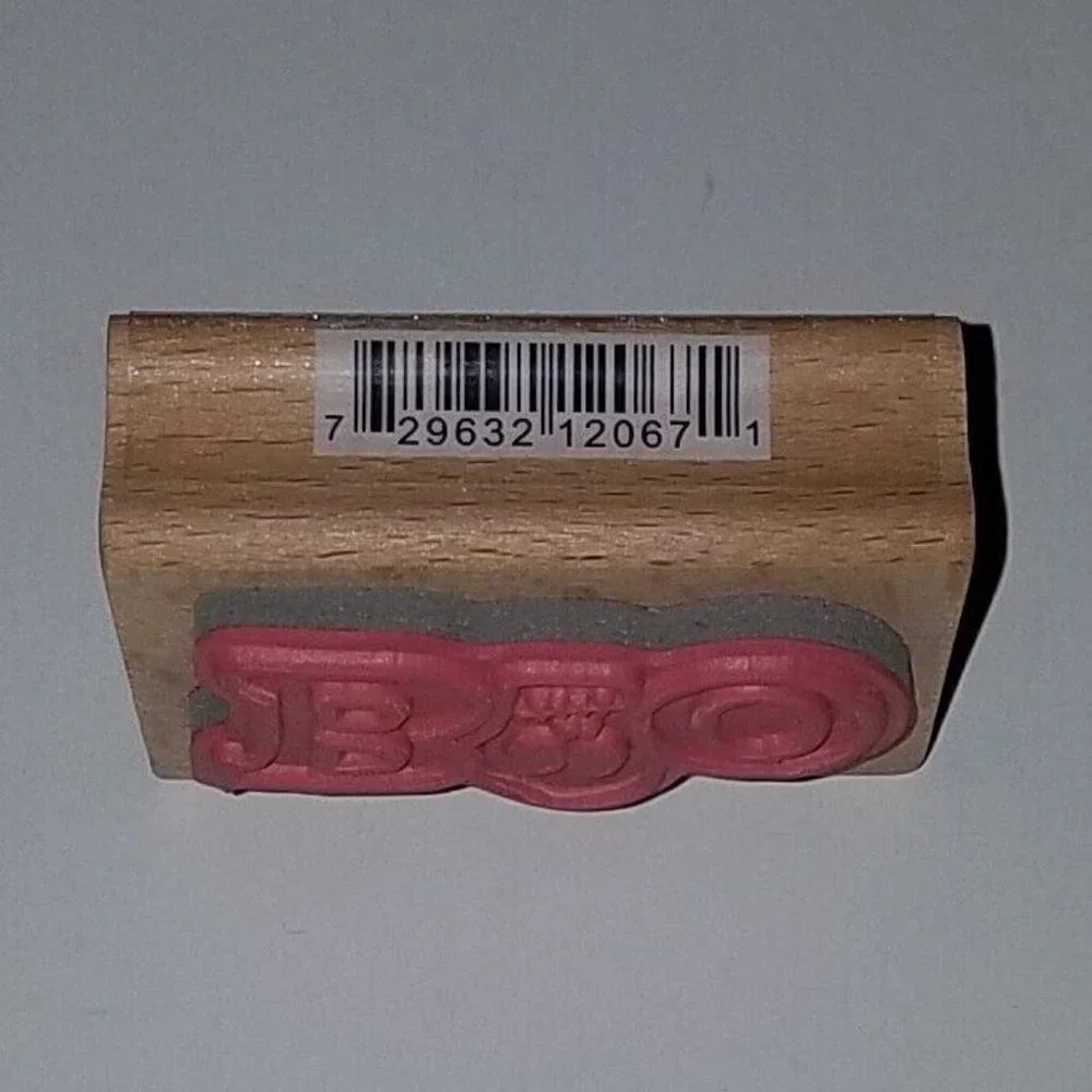 NEW BOO Halloween Skull Rubber Stamp Studio G 2011 Hampton Art NEVER USED